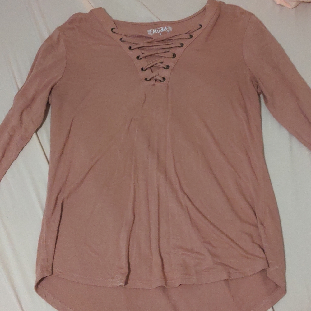 Mudd, Size Medium, Blush Top